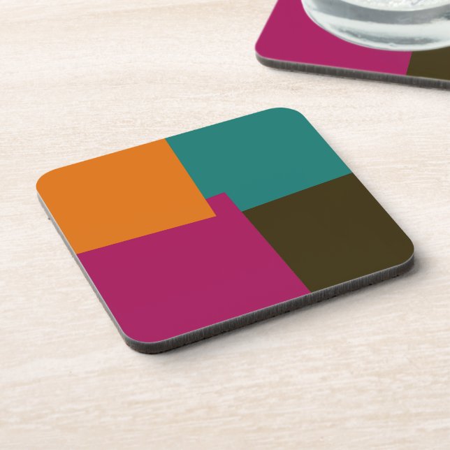 Dessous-de-verre Retro Color Geometric Pattern #9 (Côté gauche)