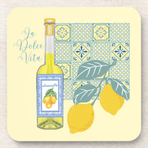 Dessous-de-verre Rétro de la ferme de citron