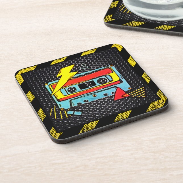 Dessous-de-verre Retro Electric Cassette Coaster (Côté gauche)