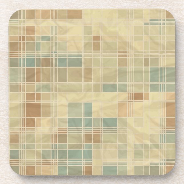 Dessous-de-verre Rétro motif géométrique (Devant)