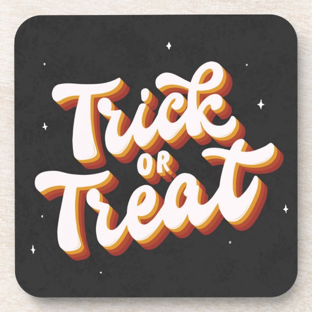 Dessous-de-verre Retro Trick ou Treat (Devant)