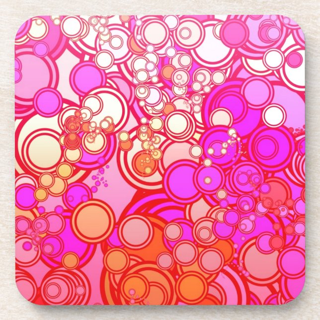 Dessous-de-verre Rétros cercles (Devant)