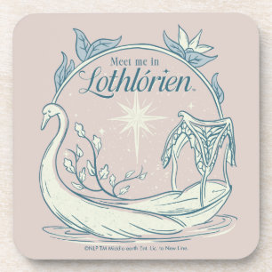 Dessous-de-verre Retrouvez-moi à LOTHLORIEN™ - Bateau cygne
