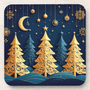 Dessous-de-verre Rêve de l'Arbre sous les Étoiles – Caprice Doré