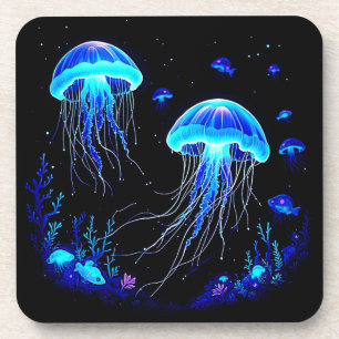 Dessous-de-verre Rêve de méduse bioluminescente