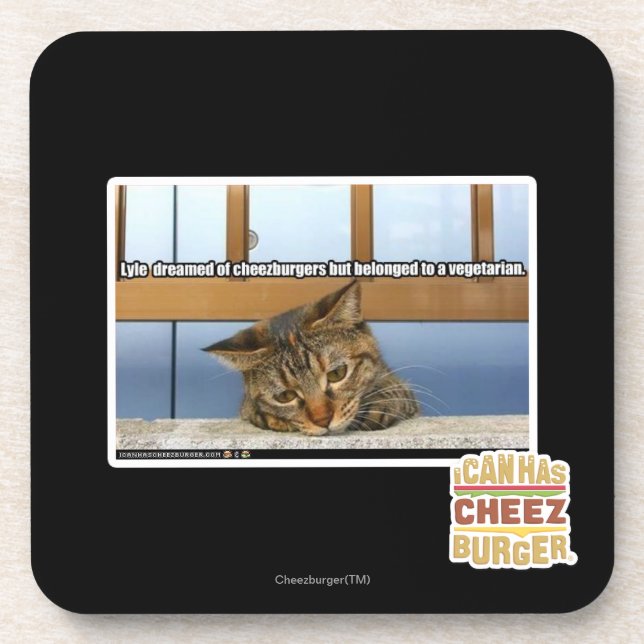 Dessous-de-verre Rêver de Cheesburgers (Devant)