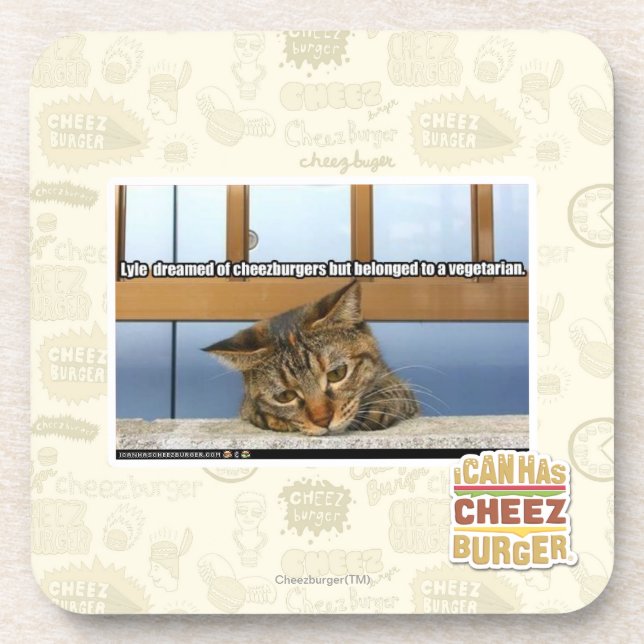 Dessous-de-verre Rêver de Cheesburgers (Devant)