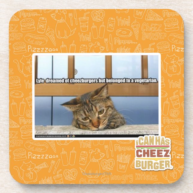 Dessous-de-verre Rêver de Cheesburgers (Devant)