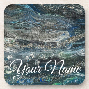 Dessous-de-verre Rêves de la peinture abstraite de l'océan
