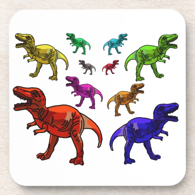 Dessous-de-verre Rex coloré (Devant)