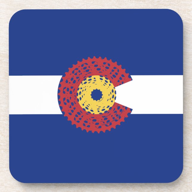 Dessous-de-verre Ride Colorado (Bicycle Cassette) (Devant)