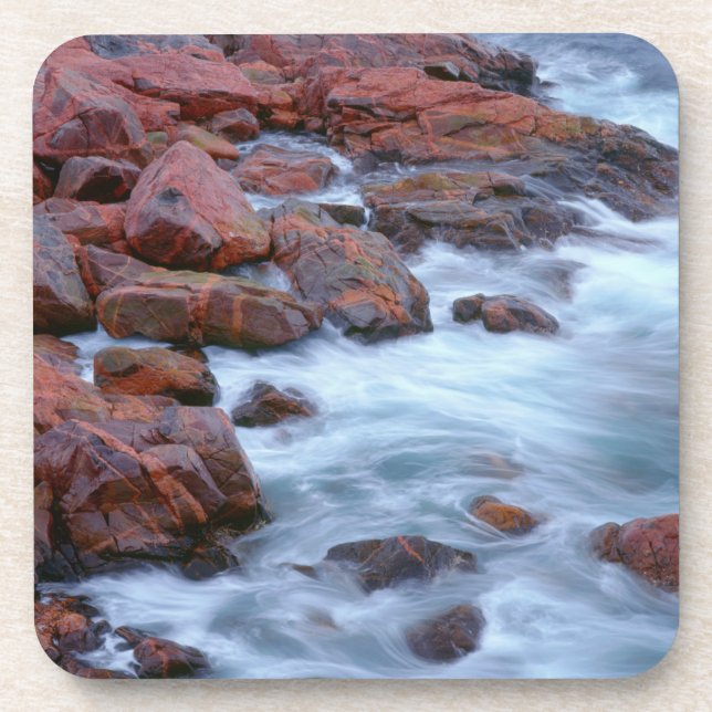 Dessous-de-verre Rivage rocheux avec de l'eau, Canada (Devant)