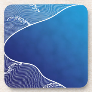 Dessous-de-verre rivière bleue