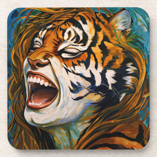 Dessous-de-verre Roar of the Wild Heart - Tigress coloré