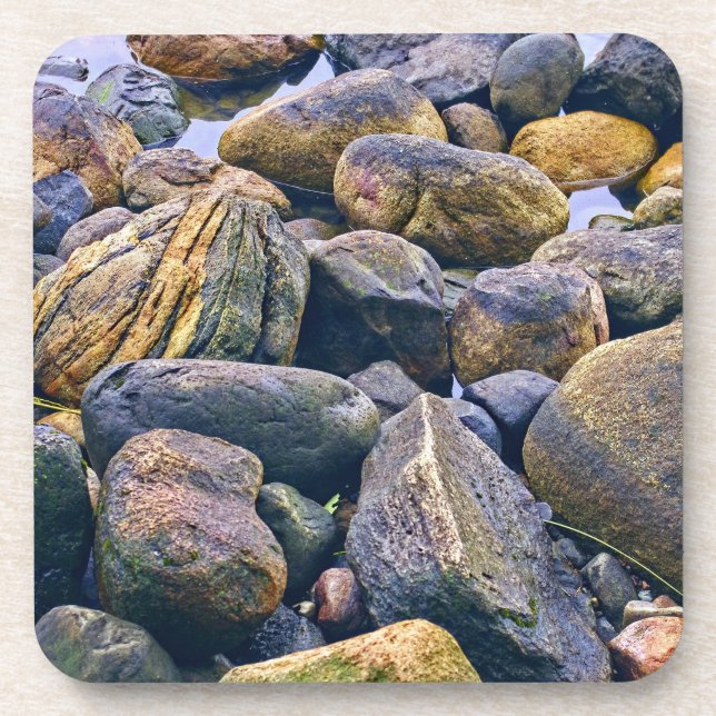 Dessous-de-verre Roches colorées    (Devant)