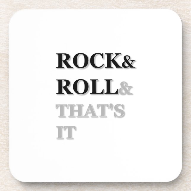 Dessous-de-verre Rock and Roll Et c'est tout (Devant)
