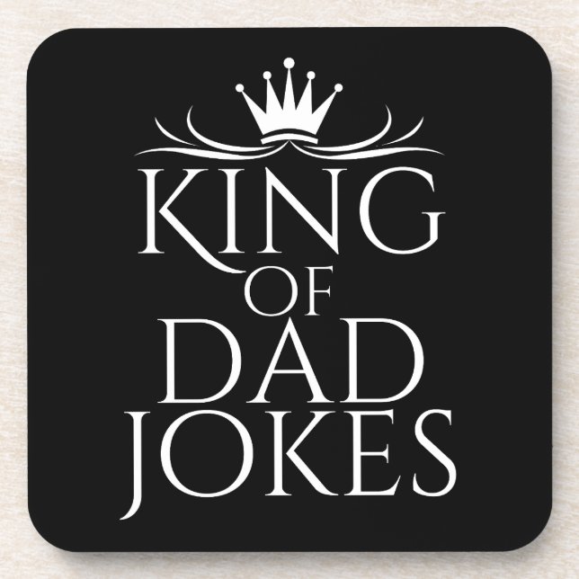 Dessous-de-verre Roi des blagues de papa (Devant)