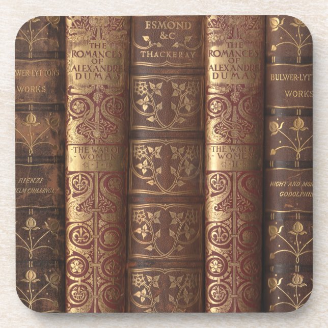 Dessous-de-verre Romances of Alexandre Dumas (Book Spines) (Devant)