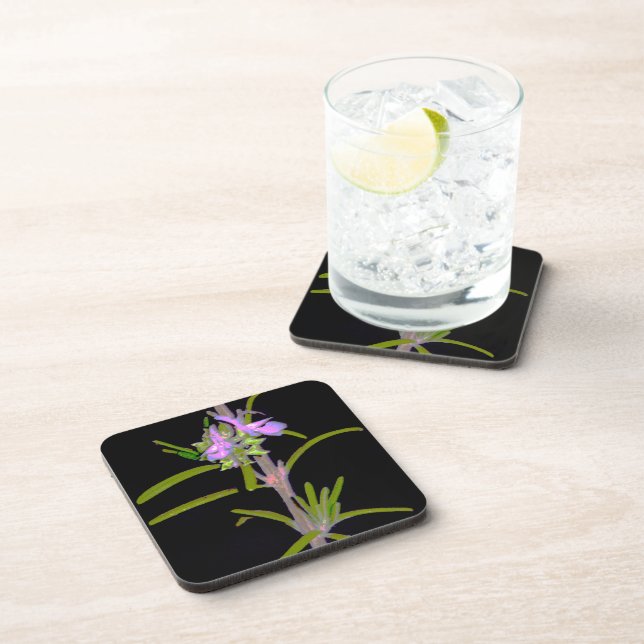 Dessous-de-verre Romarin en fleurs (Côté Droit)