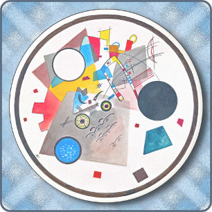 DESSOUS DE VERRE ROND - Cercle Lumineux (1922) par