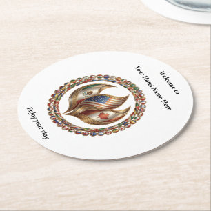 DESSOUS-DE-VERRE ROND EN PAPIER 