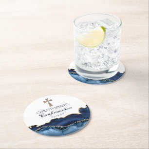 DESSOUS-DE-VERRE ROND EN PAPIER 