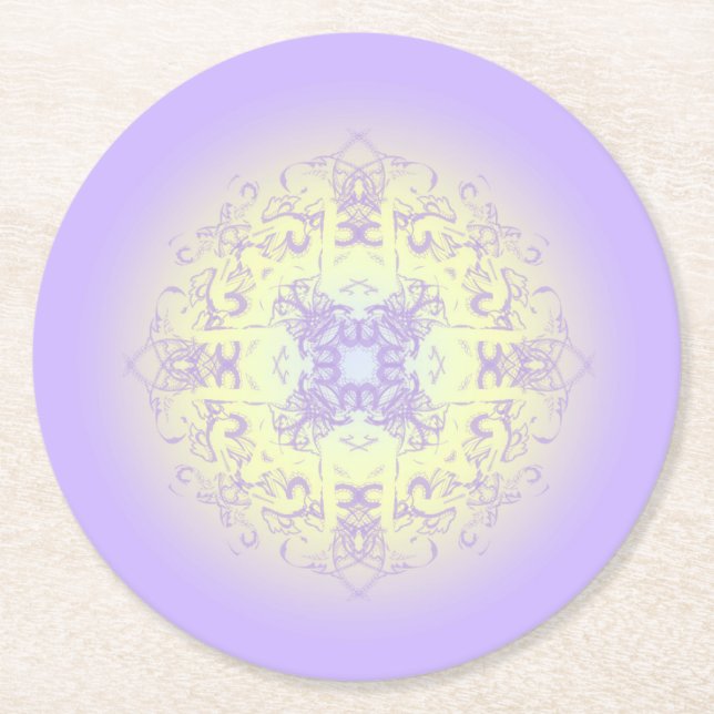 DESSOUS-DE-VERRE ROND EN PAPIER 22 (Devant)