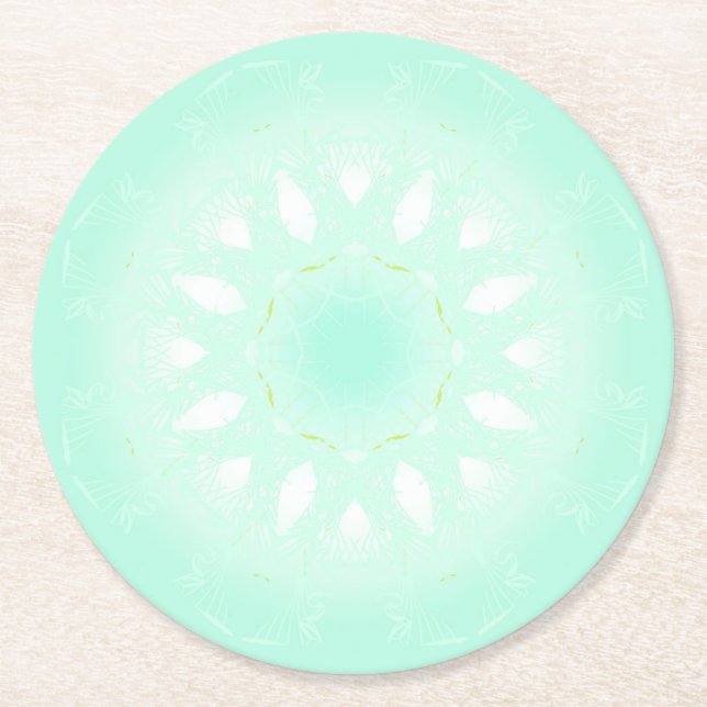DESSOUS-DE-VERRE ROND EN PAPIER 70 (Devant)