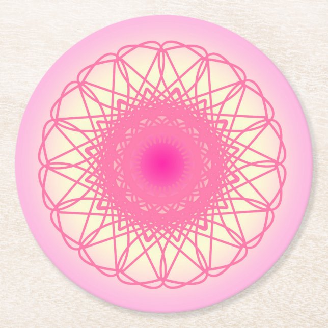 DESSOUS-DE-VERRE ROND EN PAPIER 80 (Devant)
