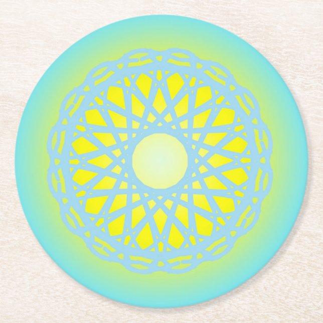 DESSOUS-DE-VERRE ROND EN PAPIER 89 (Devant)