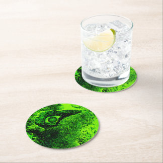 Dessous-de-verre Rond En Papier à la recherche de vert