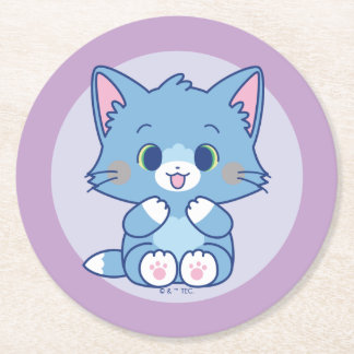Dessous-de-verre Rond En Papier Anime Tom et Jerry - Tom