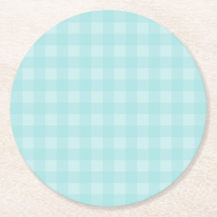 Dessous-de-verre Rond En Papier Arrière - plan Checkered de motif de rétro guing