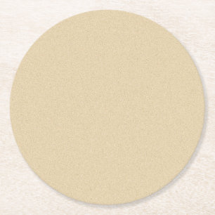Dessous-de-verre Rond En Papier Arrière-plan en sable naturel doux