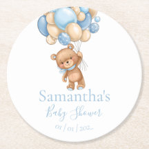 Baby shower Bleu Bleu Blanc Teddy Bear