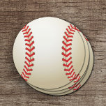 Dessous-de-verre Rond En Papier Bal À Thème De Baseball<br><div class="desc">Dessous de verre De Baseball Thème Ball Papier.</div>