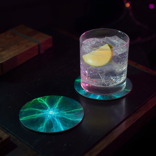 Dessous-de-verre Rond En Papier Balle de plasma (Créateur téléchargé)