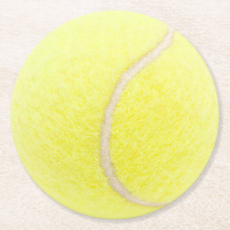 Dessous-de-verre Rond En Papier Balle de tennis
