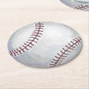 Dessous-de-verre Rond En Papier Base-ball