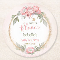 Bébé En Fleur Fille Floral Élégant Baby shower ros