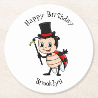 Bébé mignon avec chapeau et dessin animé de cravat