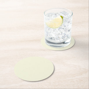 Dessous-de-verre Rond En Papier Beige