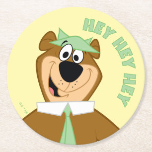 Dessous-de-verre Rond En Papier Bienvenue à Yogi Bear