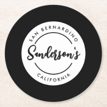 Black White City Ville Lieu Nom Endroit Cercle