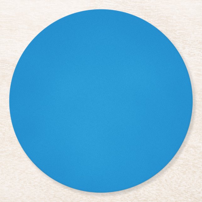 Dessous-de-verre Rond En Papier Bleu clair avec texture granuleuse (Devant)