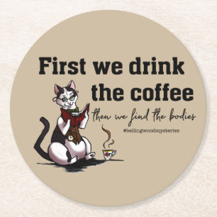 Dessous-de-verre Rond En Papier Boire le Dessous de verre café