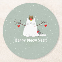 'Bonne Année Meow ! ' Snowcat