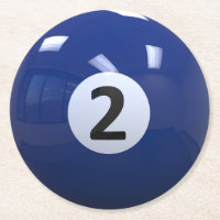 Boule de piscine de billard de no. 2 de bleu