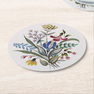 Dessous-de-verre Rond En Papier Bouquet d'été