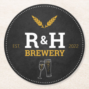 Dessous-de-verre Rond En Papier Brasserie Wedding shower Bière Boire Dessous de ve